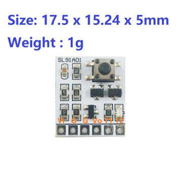 sl91a01 dc 2-18v 2a自锁开关双稳态板按钮触发键led继电器电磁阀