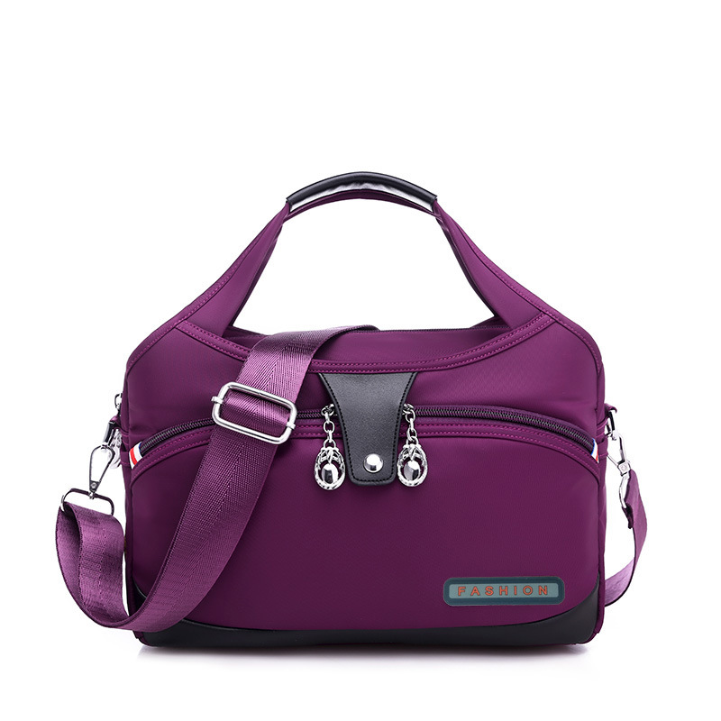 [Stock] Canvas Handbag 2023 New Women's Large Capacity Nylon Oxford One Shoulder Crossbody Bag