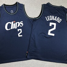 美版正品 2025新赛季快船队1号哈登篮球服保罗乔治伦纳德威少球衣