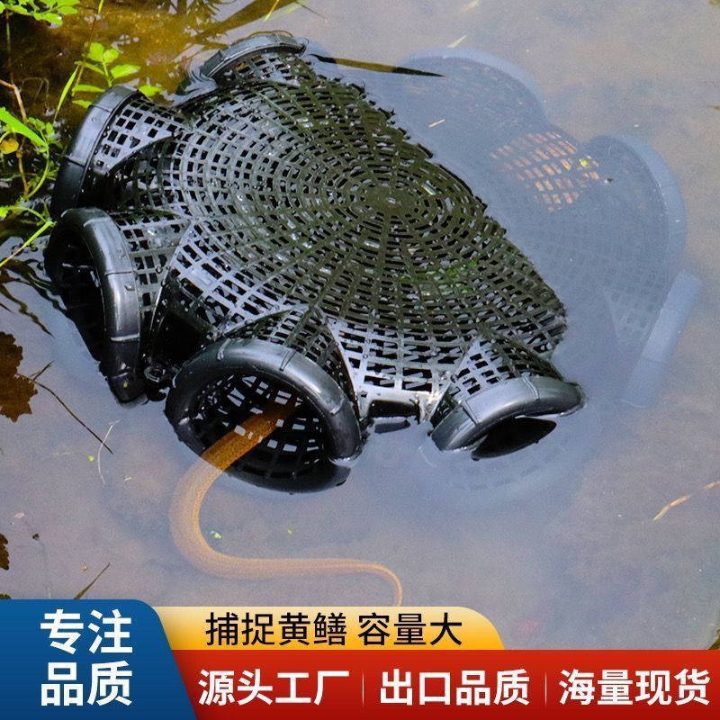 新款黄鳝笼新款鳝鱼笼子塑料捕鳝专用神器泥鳅笼鱼虾笼自制倒须
