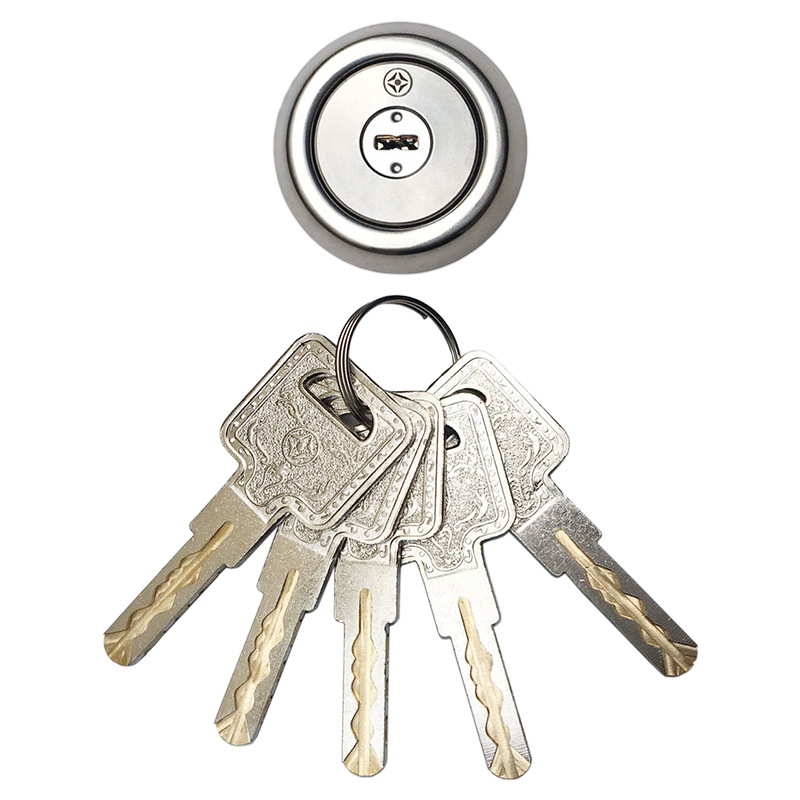 超级叶片双头开锁芯老式家用防盗门通开外套装锁宿舍过道门内外批