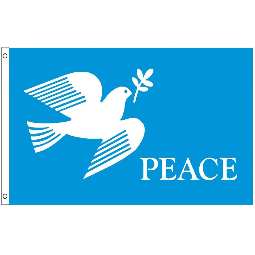 和平旗帜 世界和平鸽旗帜 90*150cm peace旗帜100d数码彩虹同志旗