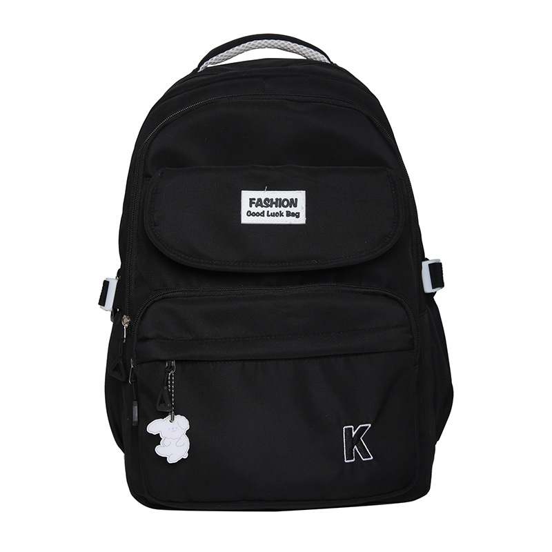 Korean Style Harajuku Backpack Large Capacity Waterproof Fashion Backpack Casual University Style Women's High School and College Student Schoolbag