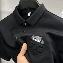 欧洲直邮代购蒙口字母刺绣丝光棉新款休闲圆领短袖t恤半袖男装