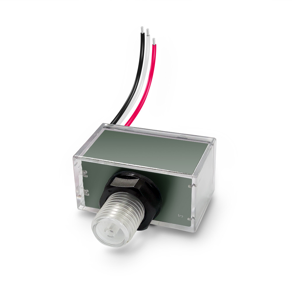 光控开关探头式宽电压100~277v路灯led光控器美款防水三线式接线