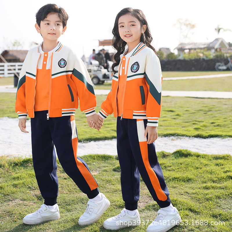 一年级儿童班服幼儿园园服春秋装四件套小学生校服英伦学院风套装