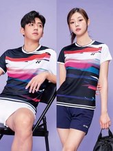 2023年秋季新款羽毛球服yy羽毛球服速干透气韩版羽毛球上衣印字