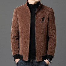 品牌毛呢大衣男士短款秋冬季立领呢子夹克外套男士加厚韩版中青年