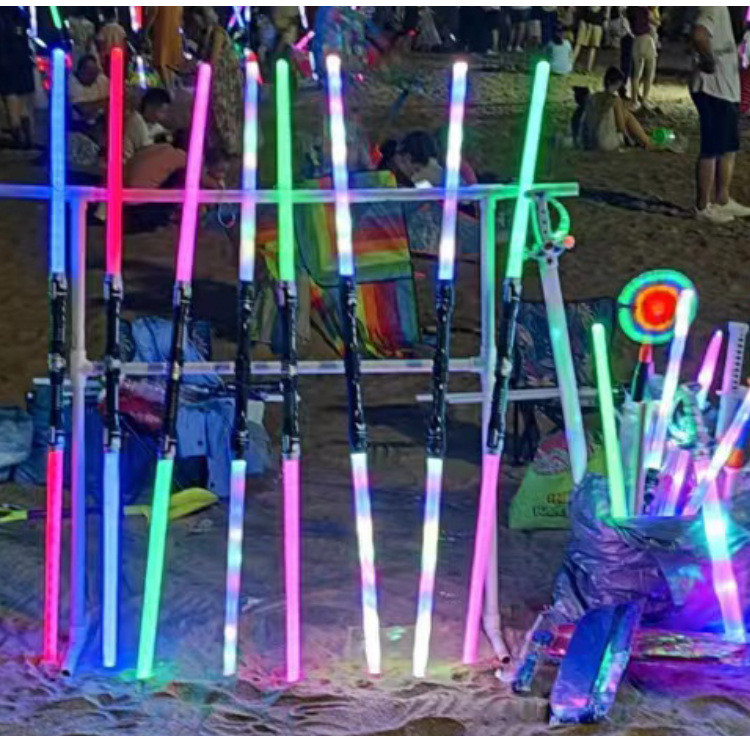 18 lights highlight laser sword two-in-one flash sword toy night market scenic spot temple fair national day stall toy wholesale