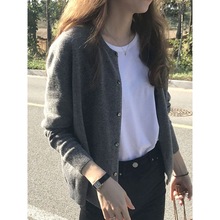 针织开衫外套女韩版毛衣外套慵懒风色针织衫外穿上衣2024春装新款