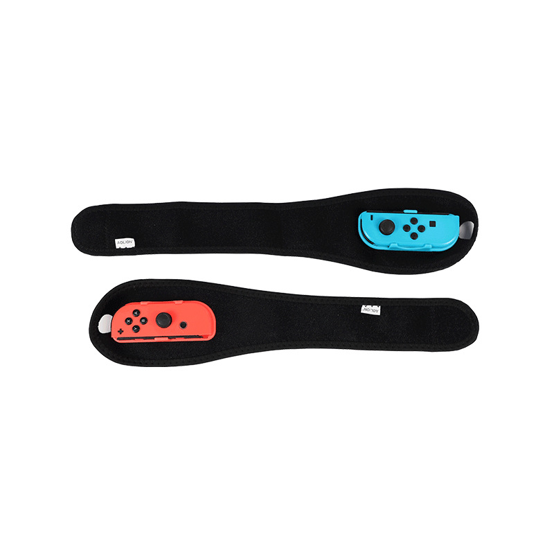 新款switch腕带 ns任天堂 体感游戏配件 舞力全开蓝红两只装腕带