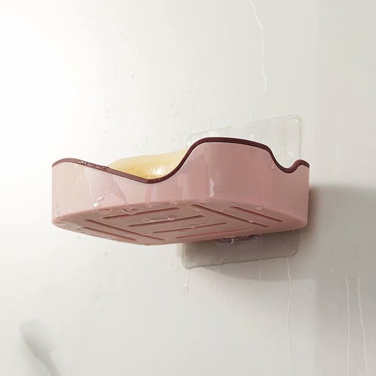 免打孔卫生间肥皂盒无痕粘贴壁挂式浴室挂墙沥水墙上肥皂架香皂盒