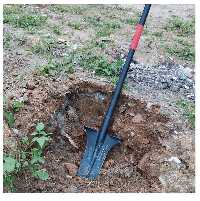 重型挖树土铲子加厚全锰钢园林起苗器树根铁锹户外挖土铲农用工具