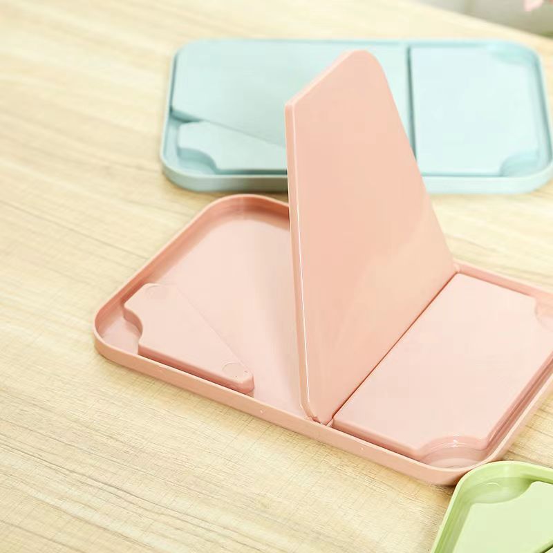 Mirror Desktop Cosmetic Mirror Foldable and Portable Small Mirror Desktop Vanity Mirror Single-Sided Cosmetic Mirror Princess Mirror 0779