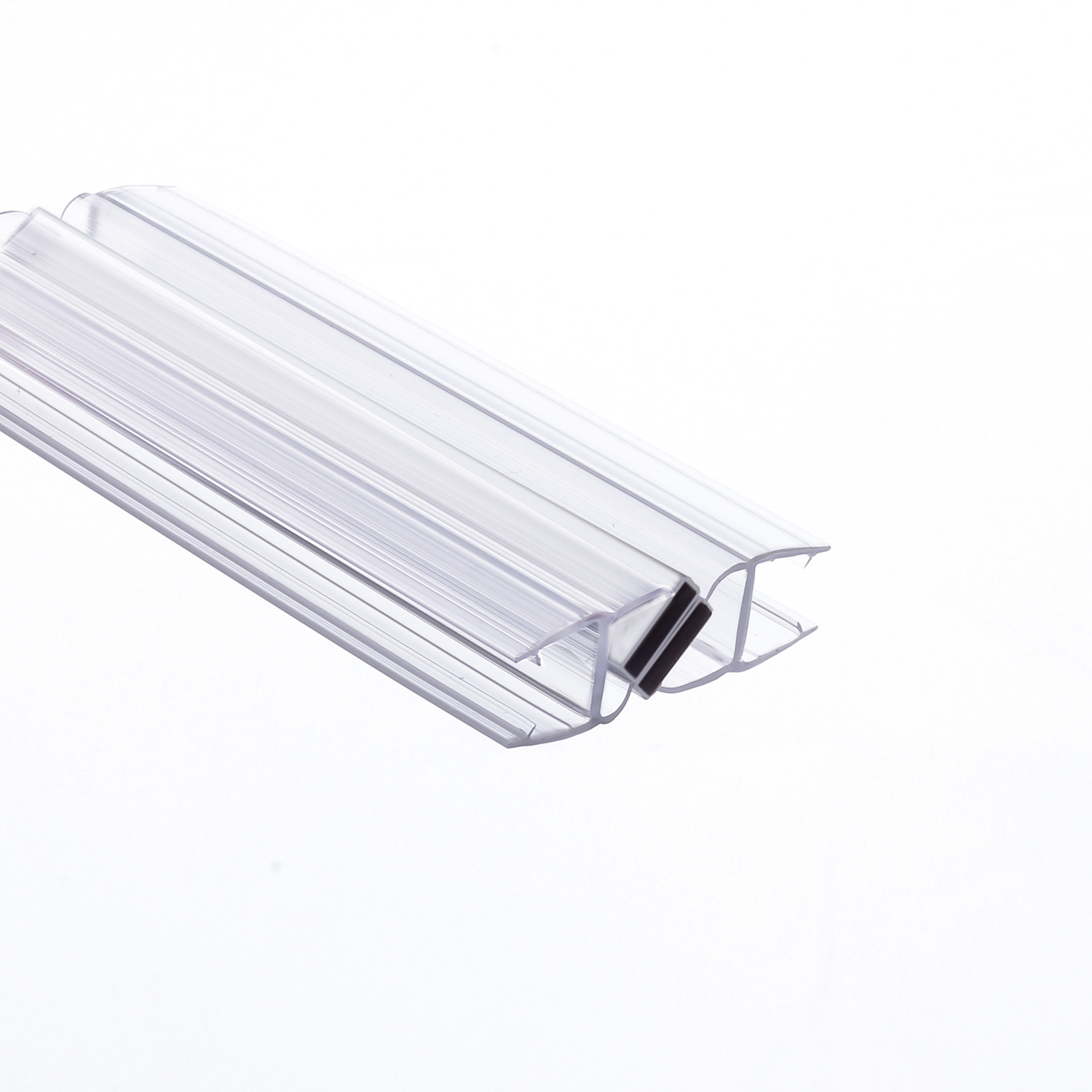 淋浴房挡水条磁条pvc玻璃包边防撞条玻璃门挡水磁条