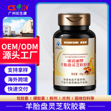 增强免疫力胶囊保健食品厂家外贸跨境代加工羊胎盘灵芝软胶囊贴牌
