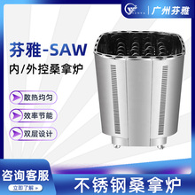 干蒸房哈维亚桑拿炉不锈钢外控炉SAW系列商用蒸汽炉自动断电保护