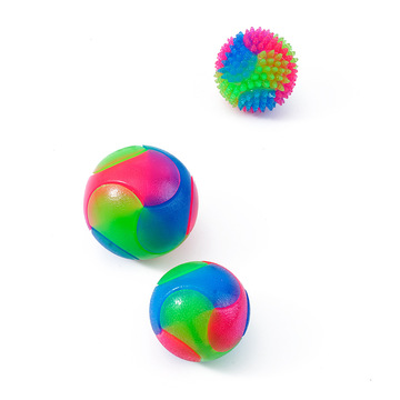 跨境宠物用品狗狗玩具 tpr弹力球发光磨牙玩具益智互动宠物玩具