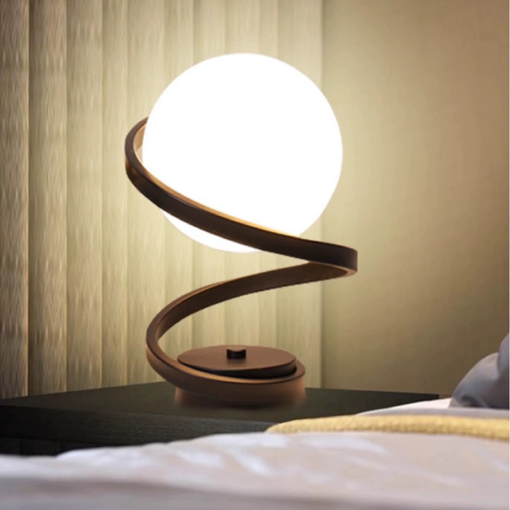 跨境新款台灯悬浮感月球灯LED充电触摸台灯卧室床头小夜灯氛围灯