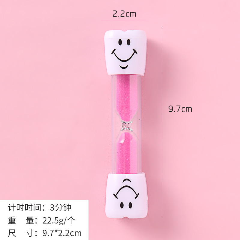 Brushing Time Sand Clock Timer 3 Minutes Children's Desktop Decoration Smiley Face Sand Leakage Drop-Resistant Creative Gift Wholesale