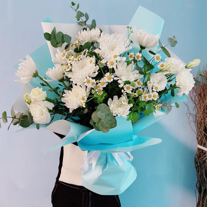 清明节北京天津黄菊白菊花束杭州上坟扫墓鲜花葬礼悼念雏菊告别花