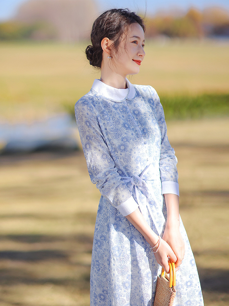 女装春装甜美淑女连衣裙图片