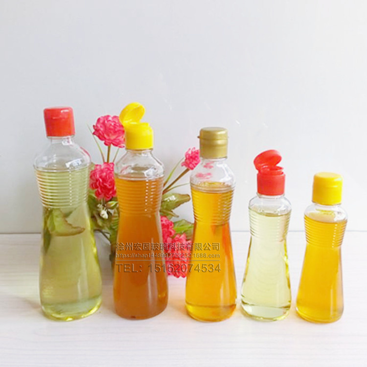 现货批发香油玻璃瓶芝麻油香油瓶拉环盖六两七两一斤毫升玻璃瓶