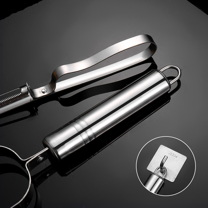 Potato Peeler Multi-Functional Three-in-One Pig Hair Tweezer Peeler Three-Piece Stainless Steel Multi-Purpose Gadget