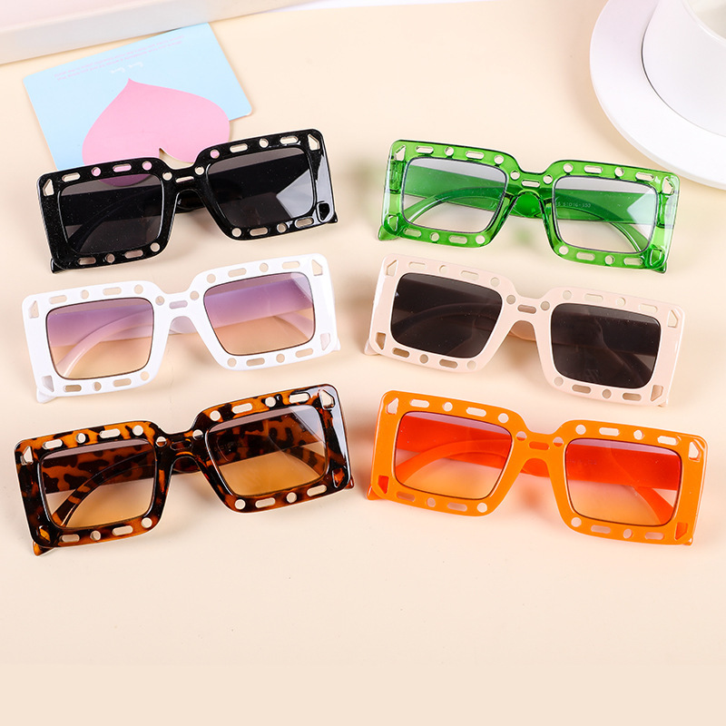 2022 Exclusive for Cross-Border European and American Kids Sunglasses Trendy Kids Fashion Trending Live Streaming Boys and Girls Street Shot Glasses