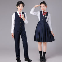 新款中小学生合唱大合唱服装朗诵校服班服诗歌朗诵演出服儿童表演