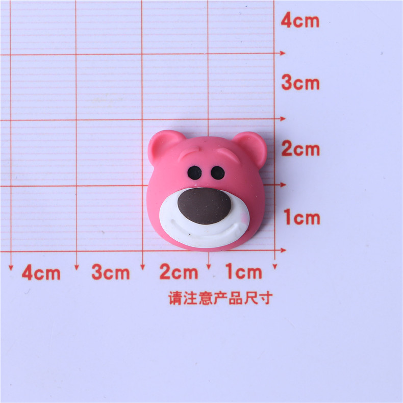 Cartoon Unique DIY Cute Phone Case Strawberry Bear Resin Accessories Material Decoration Website Red Barrettes Head Rope