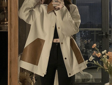 外套女小个子2024春季新款韩版时尚设计感炸街减龄翻领夹克上衣潮