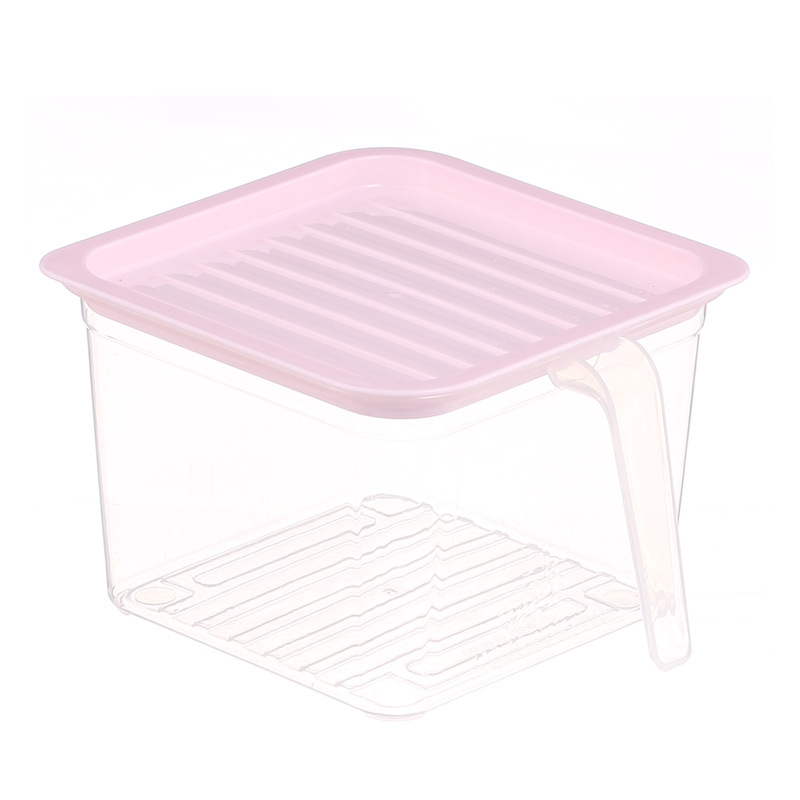 Plastic Refrigerator Storage Box Wholesale Freezer Box Food Grade Transparent Crisper Household Egg Storage Box Drawer Type