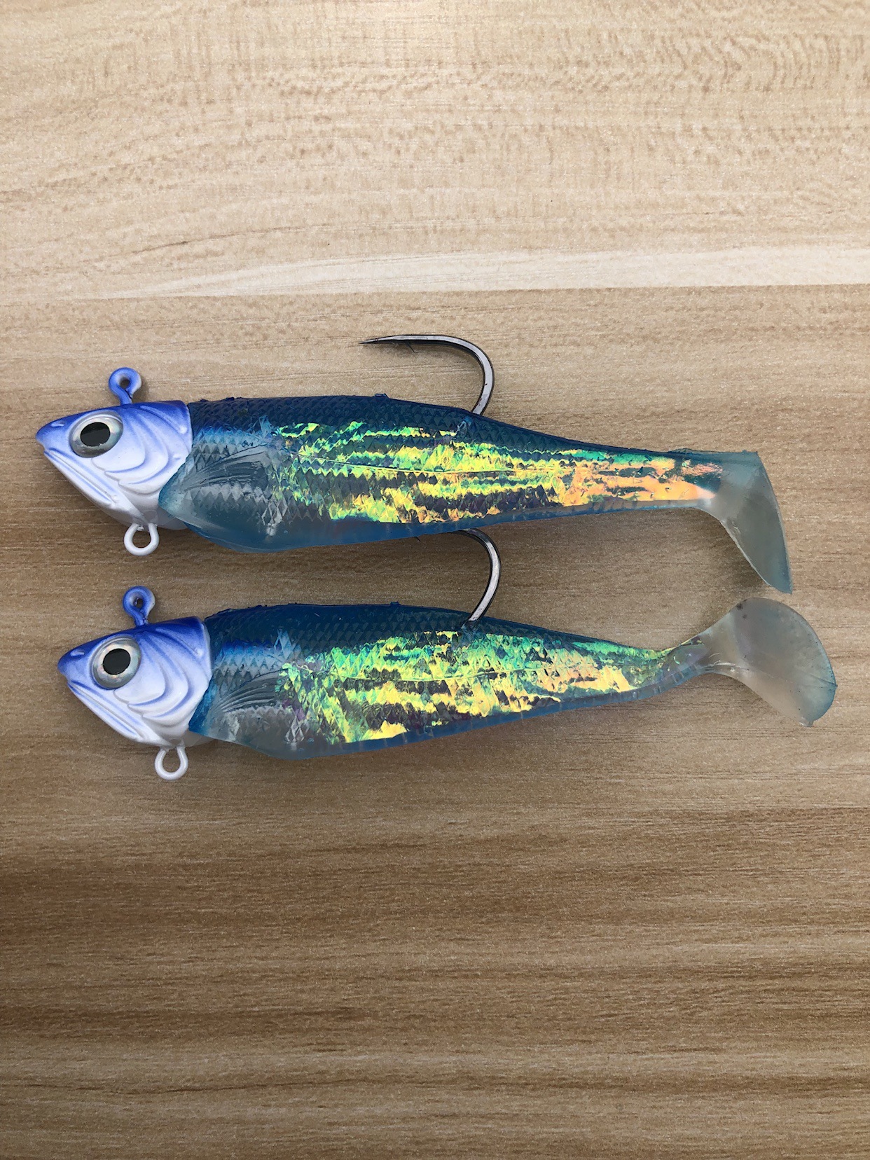 舟山鲈鱼专用铅头t尾假饵钩鱼形铅头软尾路亚假饵钩霸道弯刀-阿里巴巴