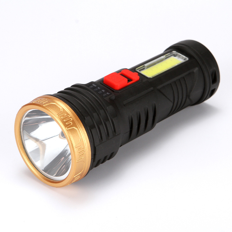 Strong Light Long-Range Flashlight Outdoor Portable Bright Led Light Flashlight Usb Rechargeable Light Lighting Work Light