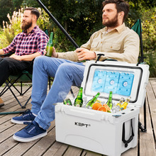 40QT食品保鲜箱滚塑冷藏保温箱户外用可车载野餐冷热两用可带冰盒