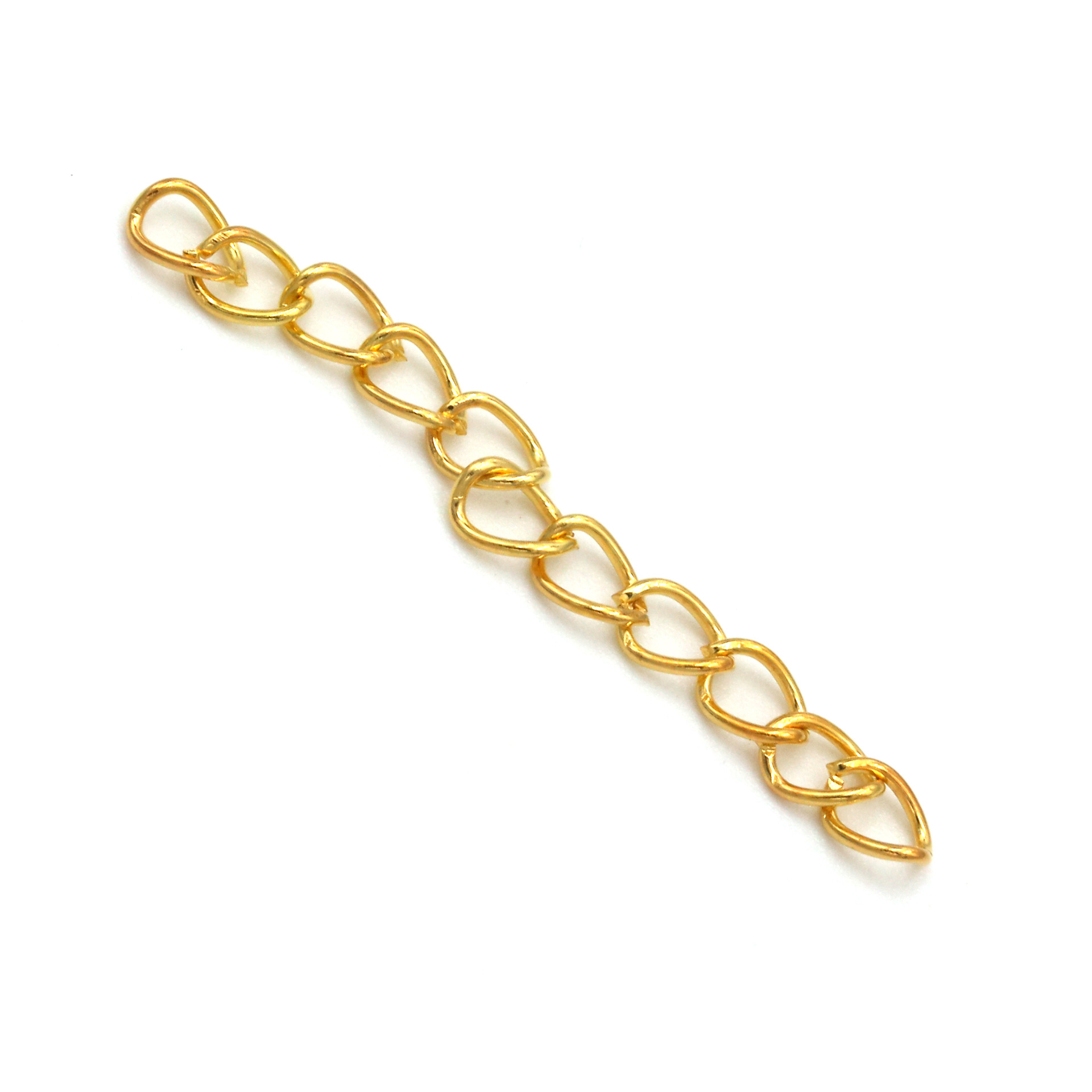 200 PCs/Pack Wholesale Color Retention Necklace Bracelet Extension Chain Adjustable Chain Tail Chain DIY Ornament Accessories