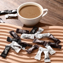 網紅可嚼黑咖啡味咖啡硬糖即食特濃上課犯困提神糖果零食散裝批發