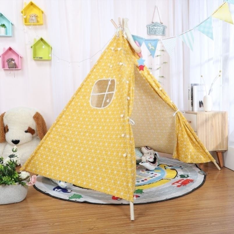 空白帐篷美术儿童手绘帐篷绘画工具彩绘三角空白手工di小帐篷