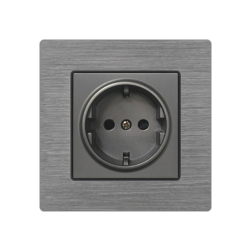 86型16a德式插座德标插座面板墙壁电源出口欧盟欧规欧式德国插座