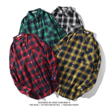 Brand 2021 Spring Autumn Long Sleeves New Flannel Collar Kor