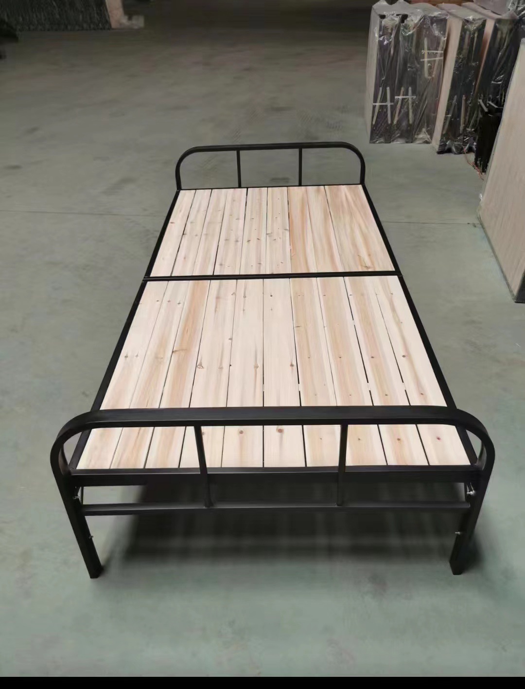 北京厂家铁艺折叠床单人床医院应急安置床成人简易陪护床铁床批发