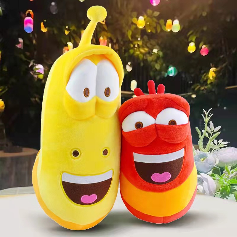 larva爆笑虫子公仔臭屁虫抱枕抖音同款陪睡玩偶大号毛绒玩具礼物