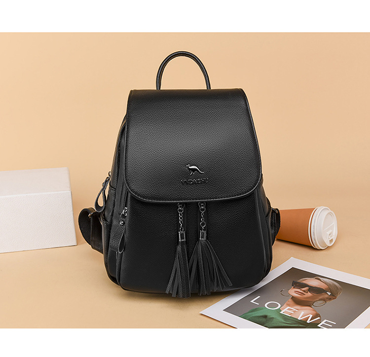 唯唯袋鼠直播货源新款时尚女士双肩背包现货批发支持直播一件代发