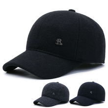 成人帽子男士冬季中年老头帽新款护耳保暖棒球帽雷锋帽鸭舌帽棉帽