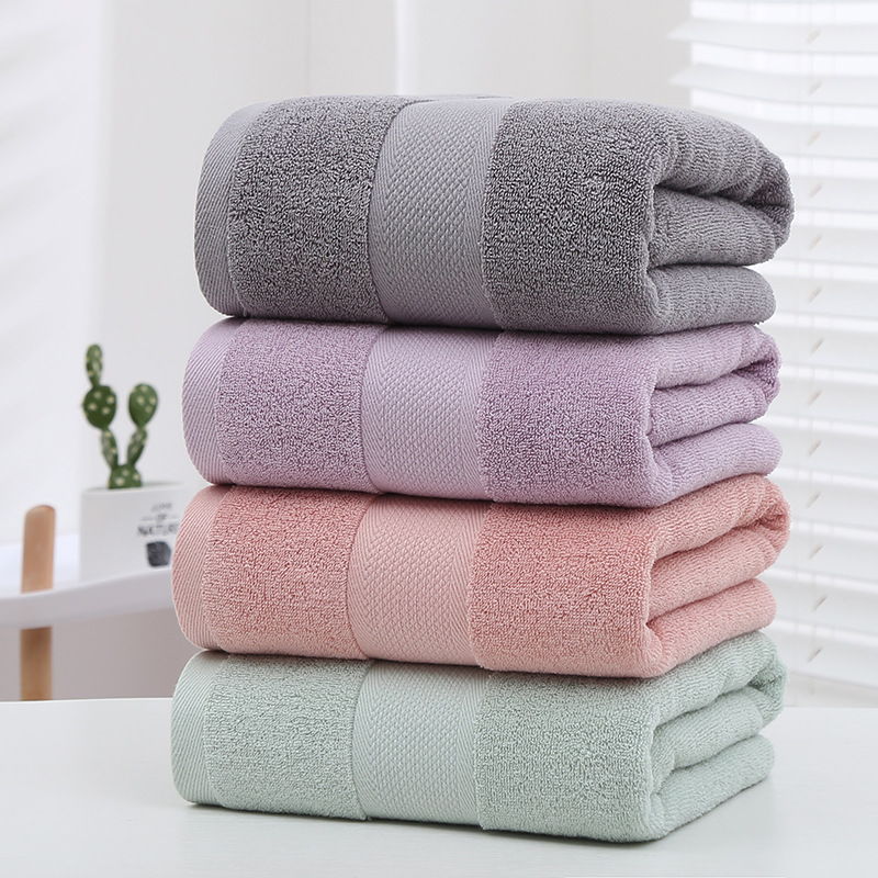 Towels Suit Cotton Absorbent New 100% Cotton Towel Face Cloth Gift Adult Break Three-Piece Suit of Bath Towel