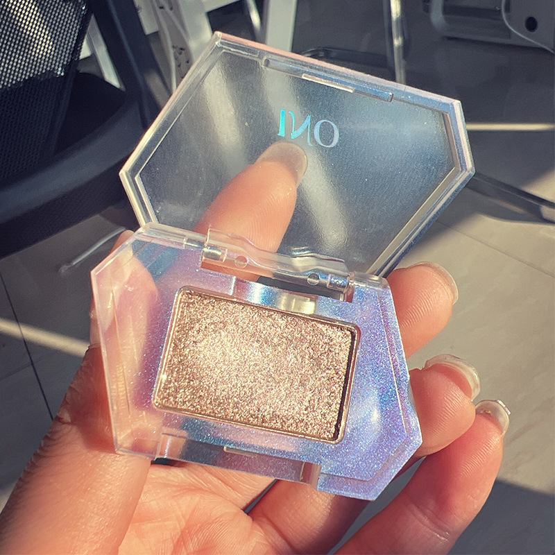 Ino Niulang Monochrome Small Eye Shadow Flash Sequins Monochrome Eyeshadow High Gloss Shiny Crystal Pearl Flat