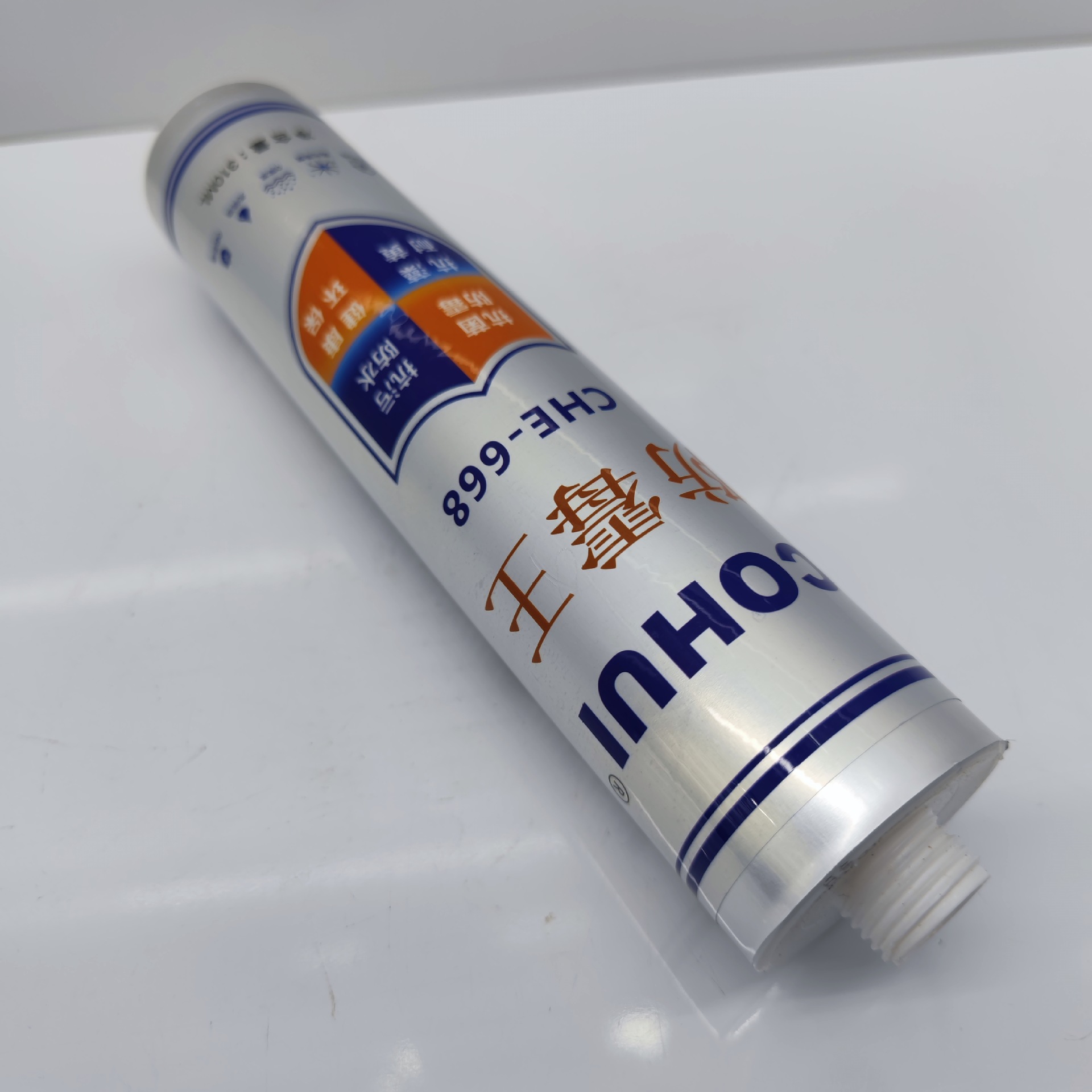 灰色厨房卫生间岩板大理石英石瓷砖玻璃密封胶ms改性防霉快干胶