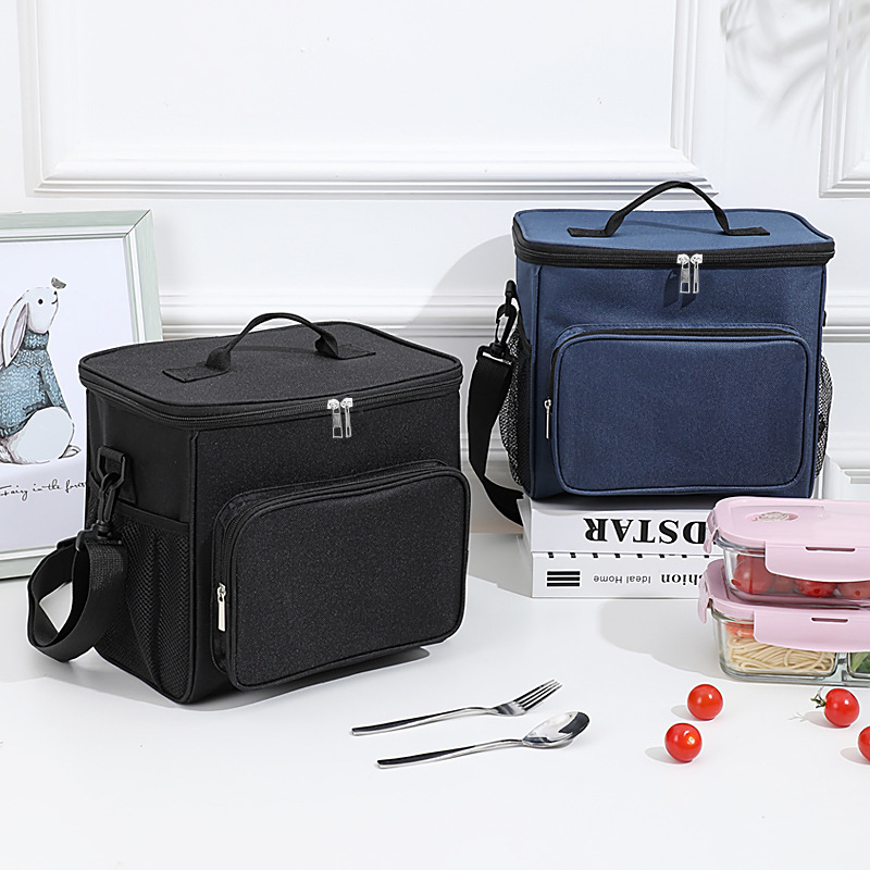 cationic series large bento bag simple office worker portable belt rice lunch bag japanese lunch box insulated bag