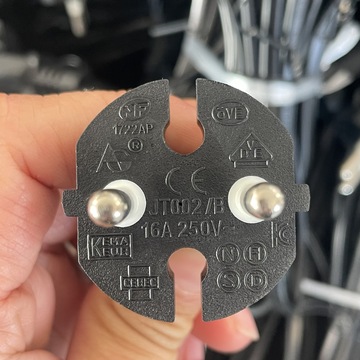 欧规芬兰fi二芯工具插头欧标大功率欧式圆插头线 16a250v电源线-阿里